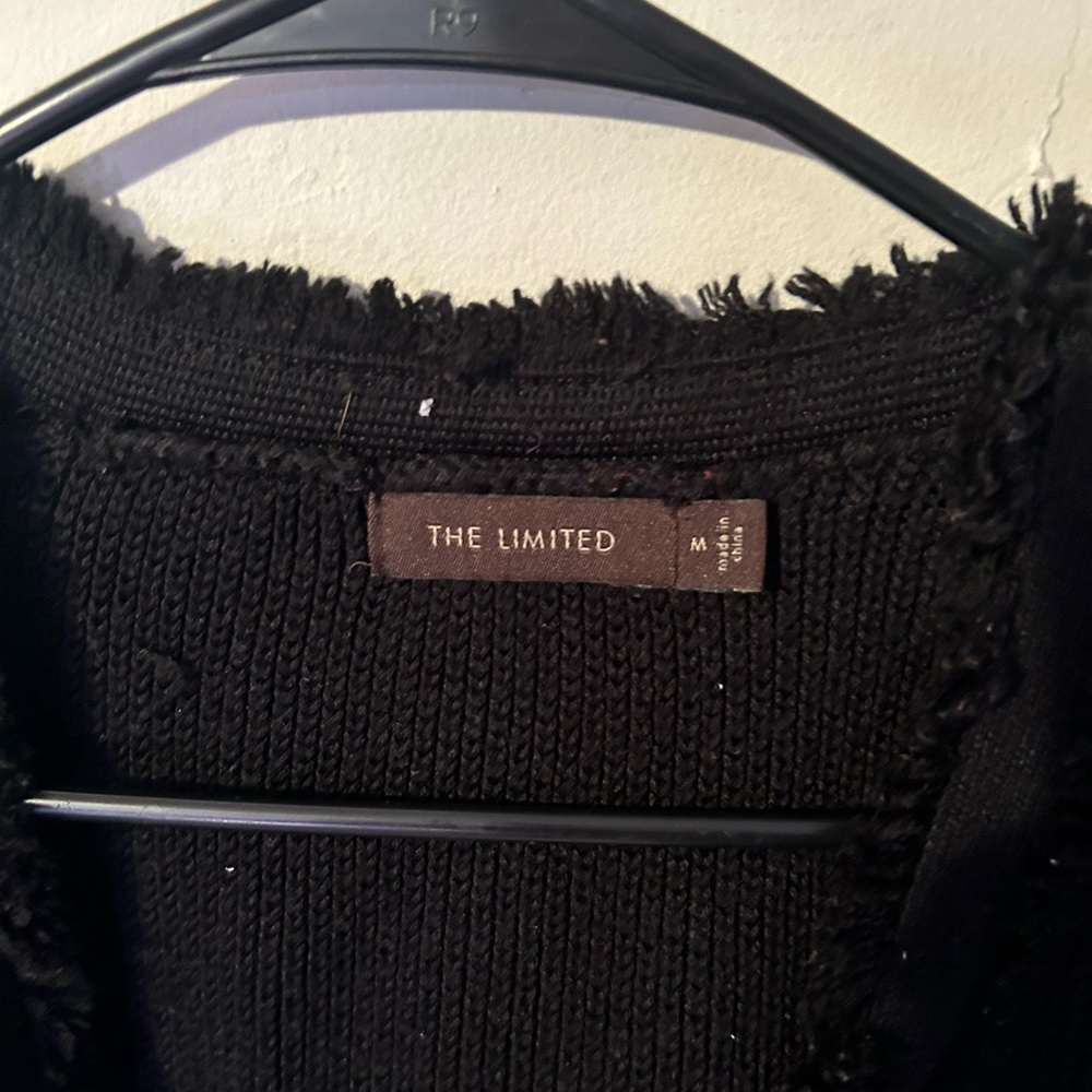 Black knit sweater
